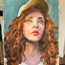 Mon projet du cours : Portraits contemporains à l'huile. Un proyecto de Ilustración tradicional, Bellas Artes, Pintura y Pintura al óleo de Michel Trudeau - 31.07.2022