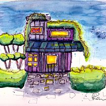 Mein Kursprojekt: Expressive Architekturskizzen mit Markern. Sketching, Drawing, Architectural Illustration, and Watercolor Painting project by Nuna R. - 07.31.2022
