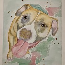 Gustave -  Mon projet du cours : Techniques expérimentales d’aquarelle pour débutants. Un progetto di Illustrazione tradizionale, Belle arti, Pittura ad acquerello e Illustrazione naturalistica di Virginie Boivin - 30.07.2022