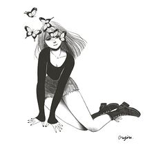 Mi proyecto del curso: Técnicas de dibujo tradicional con Procreate. Projekt z dziedziny Trad, c, jna ilustracja,  R, sunek, Portret, R, sunek c, frow, Ilustracja c i frowa użytkownika Paula Catalán Aedo - 01.08.2022