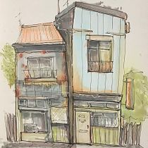 My project for course: Expressive Architectural Sketching with Colored Markers. Sketching, Drawing, Architectural Illustration, Sketchbook & Ink Illustration project by jodewley42 - 08.01.2022