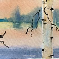 My project for course: Atmospheric Landscapes in Watercolor  Ein Projekt aus dem Bereich Bildende Künste, Malerei und Aquarellmalerei von silviap66 - 28.07.2022