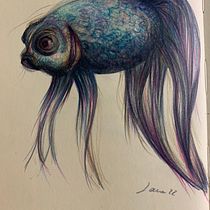My project for course: Surrealist Illustration Inspired by Nature. Traditional illustration, Pencil Drawing, Drawing, Artistic Drawing, Naturalistic Illustration, and Colored Pencil Drawing project by Laura Di Stefano - 08.01.2022