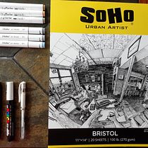 My project for course: Expressive Architectural Sketching with Colored Markers. Sketching, Drawing, Architectural Illustration, Sketchbook & Ink Illustration project by Nadia Rapacciuolo - 08.01.2022