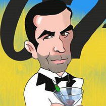 Bond... James Bond:  Proyecto del curso Diseño de personajes estilo cartoon con Procreate. Projekt z dziedziny Trad, c, jna ilustracja, Projektowanie postaci, Ilustracja c i frowa użytkownika Walter Amador - 25.10.2021