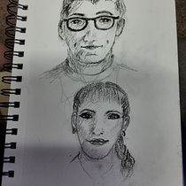 My project for course: Portrait Sketchbooking: Explore the Human Face. Sketching, Drawing, Portrait Drawing, Artistic Drawing, Sketchbook, and Traditional illustration project by Judi Diffendaffer - 08.02.2022