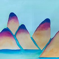 My project for course: Modern Watercolor Techniques: Colors, Dreams, and Emotions. Traditional illustration, Fine Arts, Painting, and Watercolor Painting project by aelanwu - 08.01.2022
