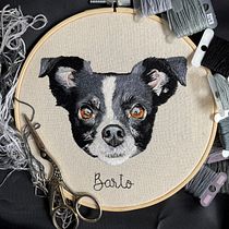 My course project: Pet Portraits: Techniques for Fur Embroidery - Barto. Arts, Crafts, Embroider, and Textile Design project by Ángeles Ramos - 09.26.2022