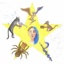 Mi proyecto del curso: Ilustración de cuento de hadas con acuarelas. Ilustração tradicional, Pintura, Desenho, Ilustração digital, e Pintura em aquarela projeto de Elena Montalvo - 23.08.2022