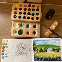 Mi proyecto del curso: Cuaderno de viaje en acuarela. Traditional illustration, Watercolor Painting, Architectural Illustration, and Sketchbook project by Gabilú Fonseca - 08.02.2022