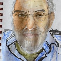 Meu projeto do curso: Caderno de retratos em aquarela. Painting, Watercolor Painting, Portrait Drawing, and Sketchbook project by Norico Kayano Nobrega - 08.02.2022