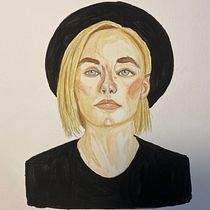 Meu projeto do curso: Retrato em aquarela a partir de uma fotografia. Traditional illustration, Watercolor Painting, and Portrait Drawing project by Rebecca Tavares - 08.02.2022