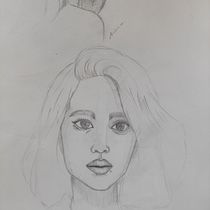 Il mio progetto del corso: Ritratto su blocco da disegno: esplora il volto umano. Sketching, Drawing, Portrait Drawing, Artistic Drawing, and Sketchbook project by Arianna Benedetto - 08.03.2022