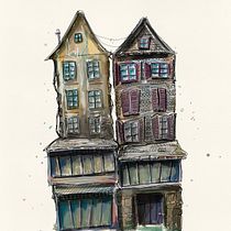 My project for course: Expressive Architectural Sketching with Colored Markers. Sketching, Drawing, Architectural Illustration, Sketchbook, Ink Illustration, Digital Illustration, and Traditional illustration project by Anna Shak - 08.03.2022