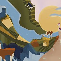 Alpacas Everywhere. Traditional illustration, Graphic Design, Vector Illustration, and Digital Illustration project by Dani - 08.03.2022