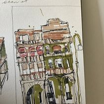 My project for course: Expressive Architectural Sketching with Colored Markers. Sketching, Drawing, Architectural Illustration, Sketchbook & Ink Illustration project by judygartrell7 - 08.03.2022