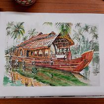My project for course: Architectural Sketching with Watercolor and Ink. Sketching, Drawing, Watercolor Painting, Architectural Illustration, Sketchbook & Ink Illustration project by Nirmita Dutta - 08.03.2022