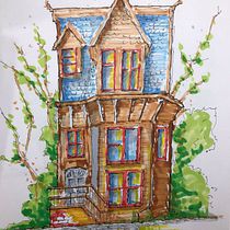 Mi proyecto del curso: Dibujo arquitectónico expresivo con marcadores de colores. Sketching, Drawing, Architectural Illustration, Sketchbook & Ink Illustration project by mario_villa - 08.03.2022