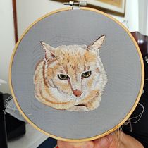 Mi proyecto del curso: Retratos bordados de mascotas: pinta con hilo. Embroider, Naturalistic Illustration, and Textile Design project by MARTHA LIZARAZO - 07.27.2022