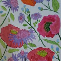 My project for course: Vibrant Floral Patterns with Watercolors. Traditional illustration, Pattern Design, Watercolor Painting, and Botanical Illustration project by michellearensberg - 08.04.2022