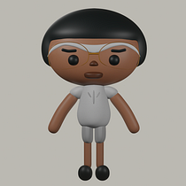 Mi proyecto del curso: Creación de personajes kawaii en 3D con Blender . Een project van Traditionele illustratie, Ontwerp van personages, Digitale illustratie,  3D-modellering y Manga van Jhonatan Damián Godoy Mendieta - 09.06.2022