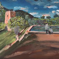 Mi proyecto del curso: Pintura acrílica paso a paso: crea paisajes increíbles. Traditional illustration, Painting, Acr, lic Painting, and Sketchbook project by ELENA MUELAS TEROL - 08.04.2022