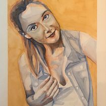 My project for course: Artistic Portrait with Watercolors. Fine Arts, Painting, Watercolor Painting, and Portrait Drawing project by angela_tacconi - 08.04.2022