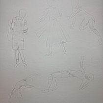 Mi proyecto del curso: Dibujo anatómico para principiantes. Fine Arts, Sketching, Pencil Drawing, Drawing, Realistic Drawing, and Figure Drawing project by angeladglez0614 - 08.04.2022