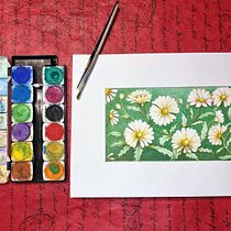 Margaritas Ein Projekt aus dem Bereich Traditionelle Illustration, Aquarellmalerei und Botanische Illustration von norma mainero - 05.08.2022