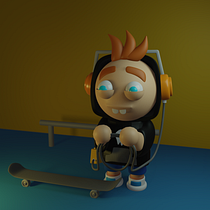 Mi proyecto del curso: Creación de personajes en 3D con Blender . 3D, Design de personagens, Modelagem 3D, Design de personagens 3D, e 3D Design projeto de Jorge Luis Varela Meza - 18.05.2023