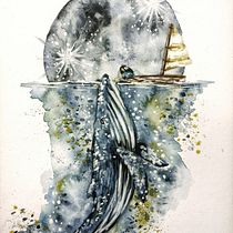My project for course: Watercolor Techniques for Dreamlike Illustrations. Traditional illustration, Drawing, Watercolor Painting, and Editorial Illustration project by lena.tsch - 08.05.2022
