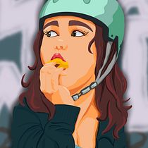 Mein Kursprojekt: Illustration mit Stil: Zeichne verschiedene Charaktere in Procreate. Design de personagens, Ilustração digital, Pintura digital, e Desenho anatômico projeto de Jana Suing - 05.08.2022