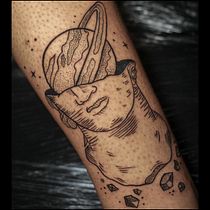 Meu projeto do curso: Técnicas de tatuagem blackwork com fine line. Tattoo Design project by Lameque Ferreira de Andrade - 08.05.2022