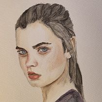 My project for course: Watercolor Portrait from a Photo. Traditional illustration, Watercolor Painting, and Portrait Drawing project by Karen Korby - 08.04.2022