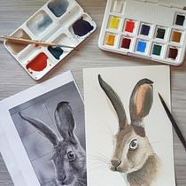 Final course project - Paloma. Un progetto di Illustrazione tradizionale, Belle arti, Pittura ad acquerello e Illustrazione naturalistica di Paloma Linck - 05.08.2022