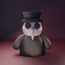 My project for course: Kawaii Character Creation in 3D with Blender . Een project van Traditionele illustratie, Ontwerp van personages, Digitale illustratie,  3D-modellering y Manga van Charlotte Jones - 05.08.2022