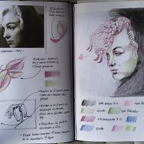 Marilyn Monroe. Un projet de Illustration traditionnelle, Dessin au cra, on, Dessin de portrait, Dessin artistique, Dessin aux cra , et ons de couleur de Ana Maria Aranda - 30.07.2022