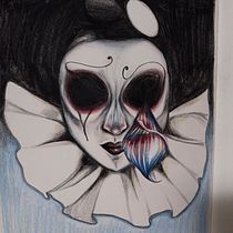Il mio progetto del corso: Ritratto creativo in chiaroscuro con matita. Un projet de Illustration traditionnelle, Dessin au cra, on, Dessin de portrait, Dessin artistique, Dessin aux cra , et ons de couleur de Daniela Falaschi - 06.08.2022
