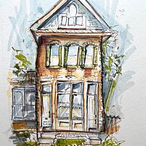 My project for course: Expressive Architectural Sketching with Colored Markers. Sketching, Drawing, Architectural Illustration, Sketchbook & Ink Illustration project by beardjulie - 08.06.2022