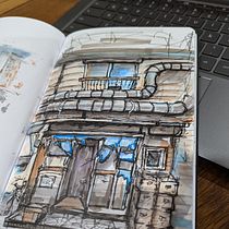 My project for course: Expressive Architectural Sketching with Colored Markers. Sketching, Drawing, Architectural Illustration, Sketchbook & Ink Illustration project by nicholaspaxfarr - 08.06.2022
