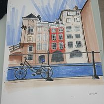My project for course: Expressive Architectural Sketching with Colored Markers. Sketching, Drawing, Architectural Illustration, Sketchbook & Ink Illustration project by Betül Tülek - 07.20.2022