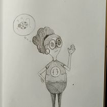 Meu projeto do curso: Introdução à criação de personagens estilo cartoon. Un projet de Illustration traditionnelle, Conception de personnages , et Dessin de Van Ribeiro - 07.08.2022