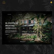 Festín Medieval - Taill's House Landing Page Ein Projekt aus dem Bereich UX / UI, Informationsdesign, Marketing, Webdesign, Fotografie, Br, ing und Identität, Grafikdesign und Webentwicklung von Cristóbal Maturana - 06.08.2022