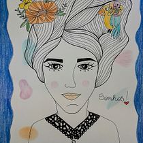 Meu projeto do curso: Ilustração artística: desenhe seu imaginário. Traditional illustration, Painting, Creativit, Pencil Drawing, and Drawing project by dallacostagabriela - 08.07.2022