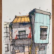 My project for course: Expressive Architectural Sketching with Colored Markers. Sketching, Drawing, Architectural Illustration, Sketchbook & Ink Illustration project by Toby Mayne - 08.07.2022