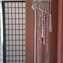 My project for course: Macramé: Basic and Complex Knots. Accessor, Design, Interior Design, Decoration, Fiber Arts, Macramé, and Textile Design project by Greta Augaityte - 08.07.2022