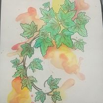 My project for course: Watercolor-Style Tattoo Techniques: Creating Art on Skin. Un projet de Illustration traditionnelle, Peinture, Aquarelle , et Conception de tatouage de Karina CCBautista - 08.08.2022