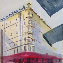 My project for course: Architectural Sketching with Watercolor and Ink. Sketching, Drawing, Watercolor Painting, Architectural Illustration, Sketchbook & Ink Illustration project by Yatri Dave-Vitekar - 08.08.2022