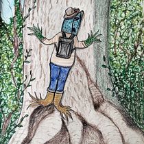 Meu projeto do curso: Técnicas de ilustração para desbloquear sua criatividade. Design, Traditional illustration, Fine Arts, Painting, Creativit, Creating with Kids, and Sketchbook project by Maria Rego - 08.08.2022
