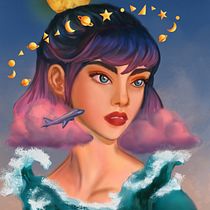 My project for course: Digital Fantasy Portraits with Photoshop. Traditional illustration, Drawing, Digital Illustration, Portrait Drawing, Digital Drawing, and Digital Painting project by Sarana - 08.08.2022